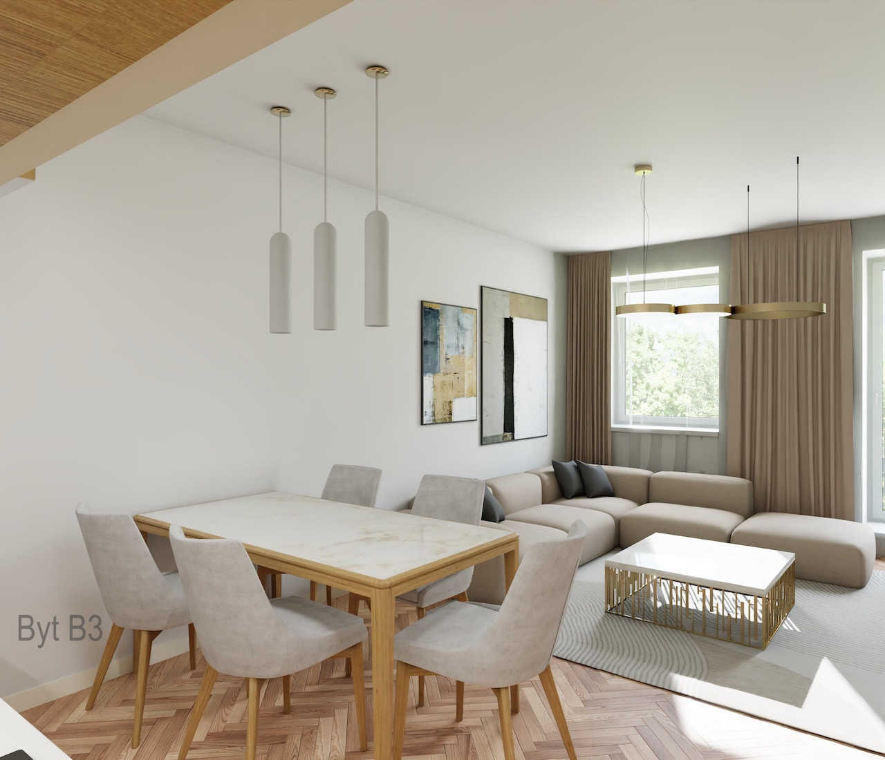 Nové štýlové 3 izbové byty v centre mesta, Liptovský Mikuláš