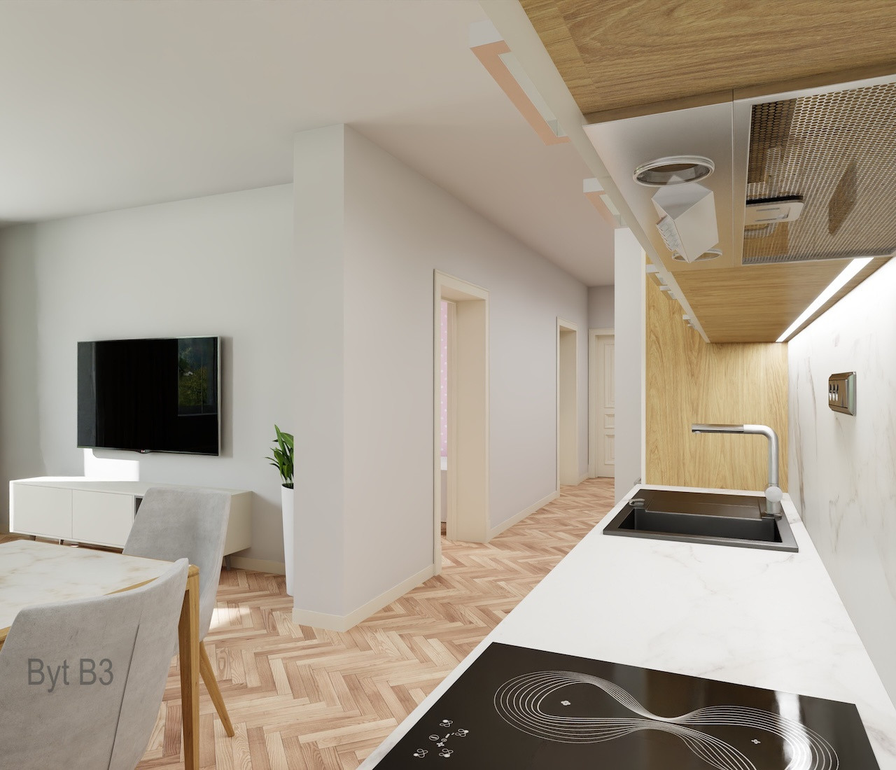 Nové štýlové 3 izbové byty v centre mesta, Liptovský Mikuláš