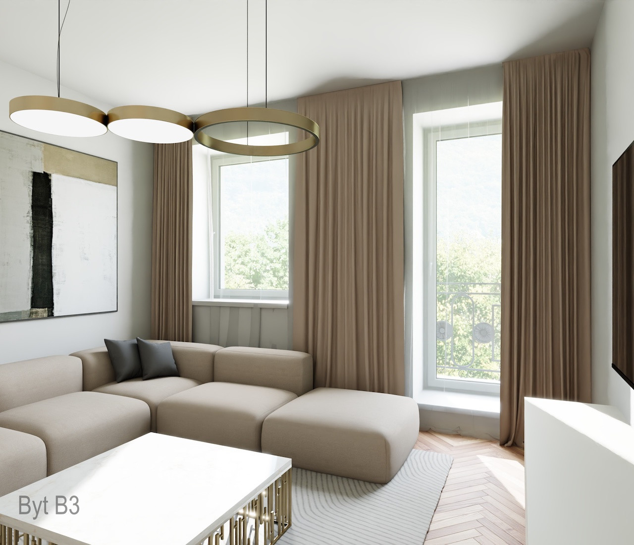 Nové štýlové 3 izbové byty v centre mesta, Liptovský Mikuláš