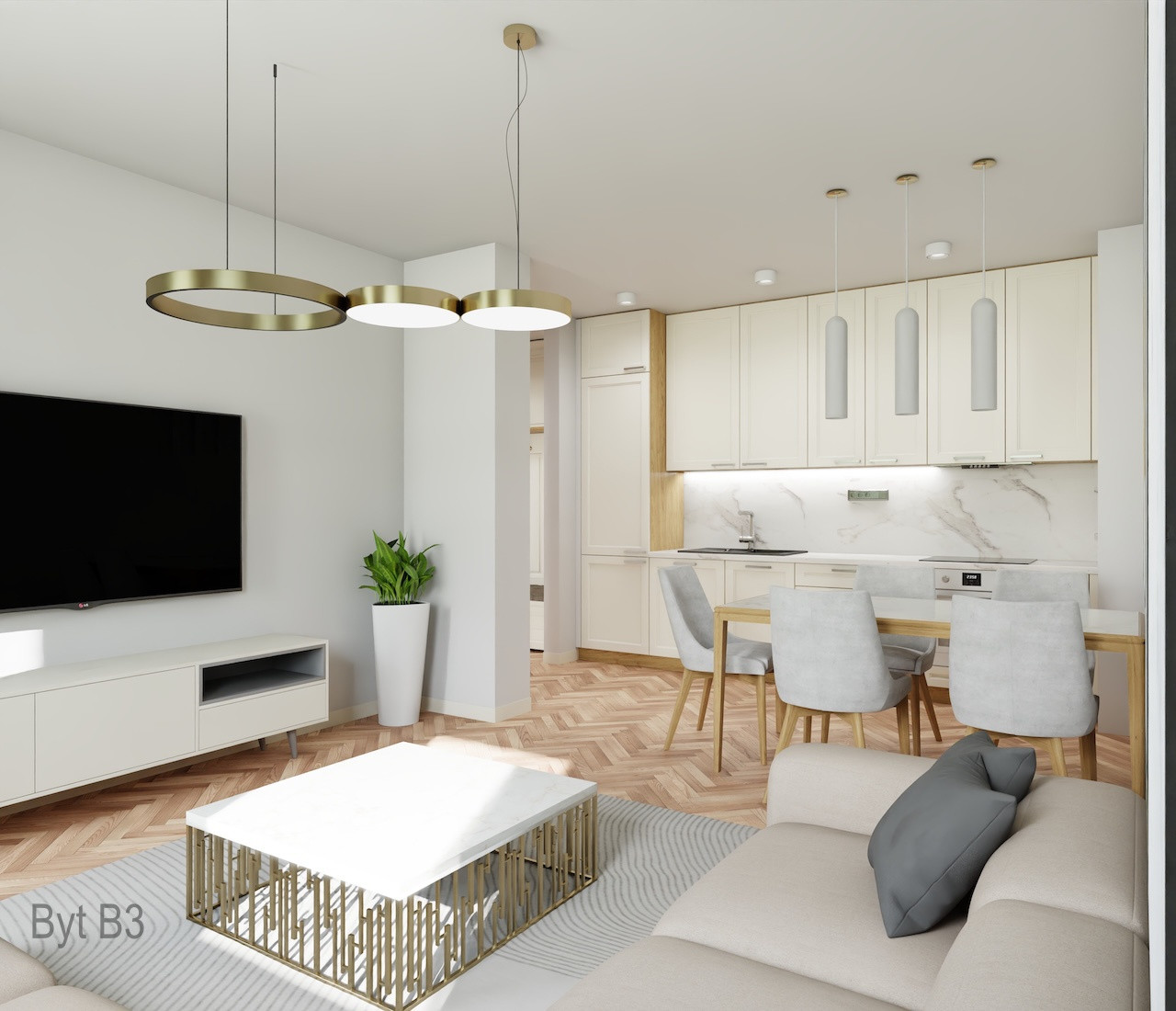 Nové štýlové 3 izbové byty v centre mesta, Liptovský Mikuláš