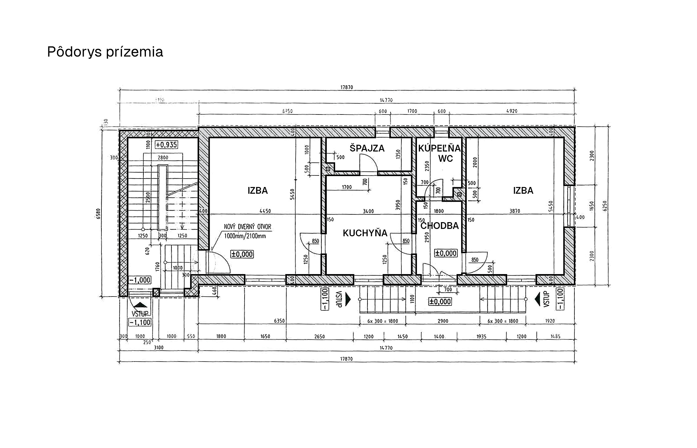 Rodinný dom s dvoma bytovými jednotkami – Hubová