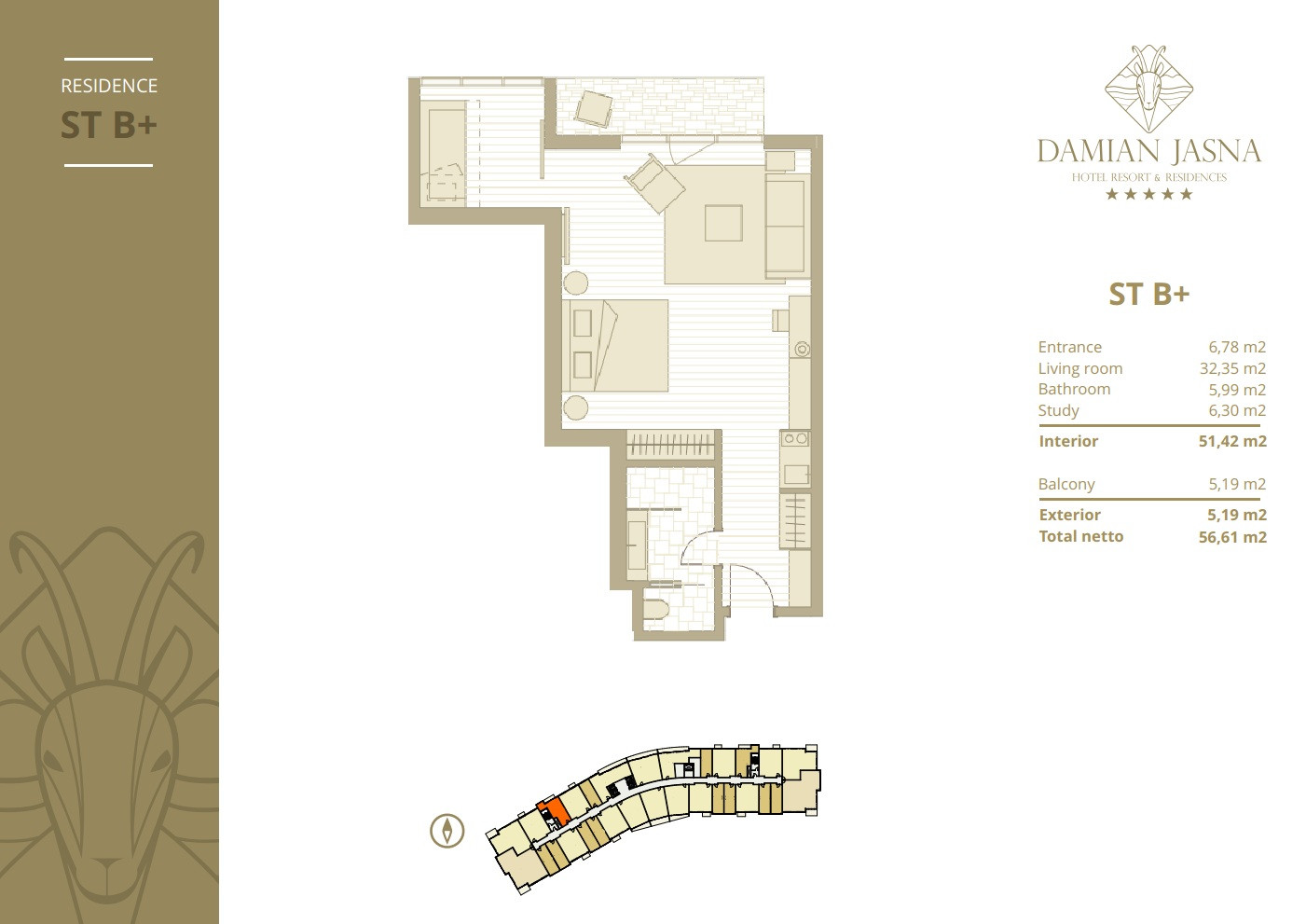 2-izbový Apartmán v hoteli Damian Jasná
