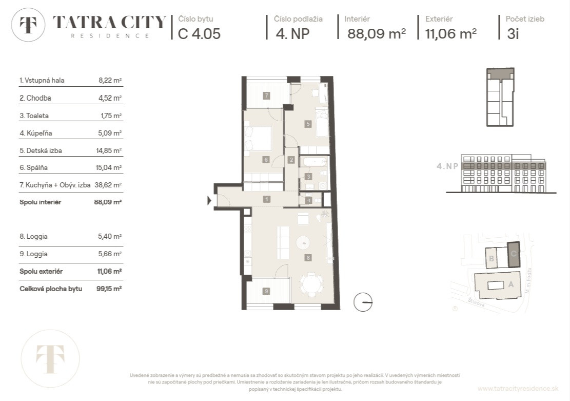 RODINNÉ BYTY v absolútnom centre Liptovského Mikuláša