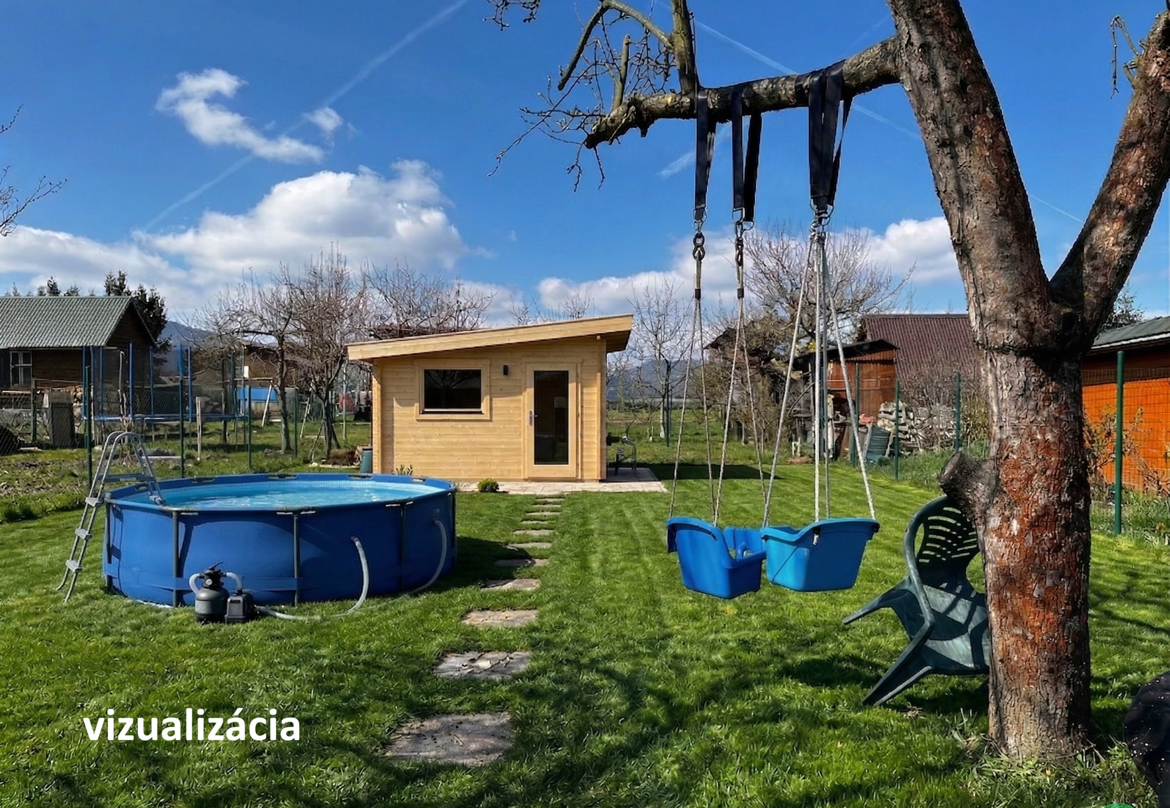 Na predaj upravená záhrada s elektrinou – Štiavnička