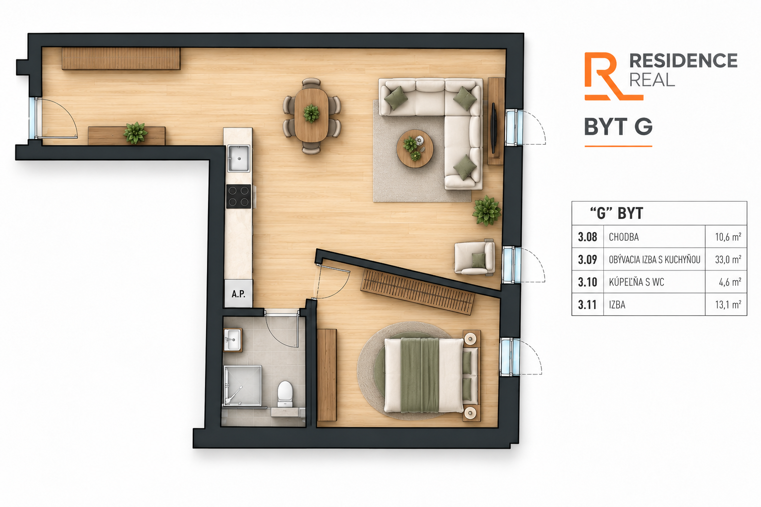 REZIDENCIA 98 | Byty, apartmány a obchodný priestor | Pešia zóna Liptovský Mikuláš