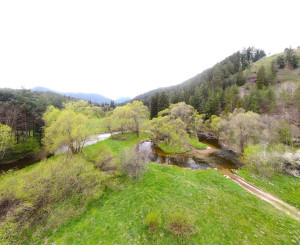 Rekreačný pozemok v lese, Hybe