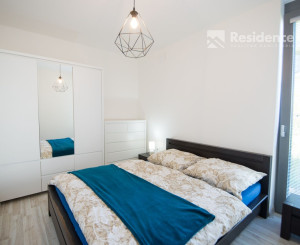 Dvojizbový byt s terasou v areáli Victory Port na prenájom