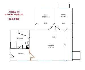 Na predaj 3-izbový byt, Liptovský Mikuláš - Nábrežie