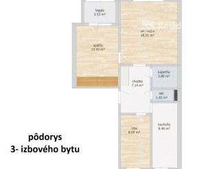 Na Prenájom 3‑izbový byt s loggiou v pokojnej časti Palúdzky – Liptovský Mikuláš
