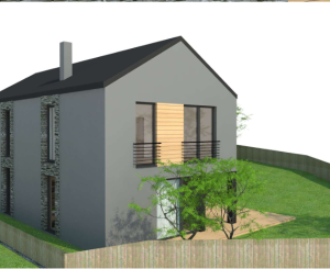 STAVEBNÝ POZEMOK V LAZISKU S PROJEKTOM RODINNÉHO DOMU | 569 m²