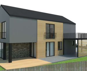 STAVEBNÝ POZEMOK V LAZISKU S PROJEKTOM RODINNÉHO DOMU | 569 m²