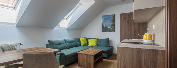 Na predaj jednospáľňové apartmány v Bešeňovej – len 100 m od aquaparku!