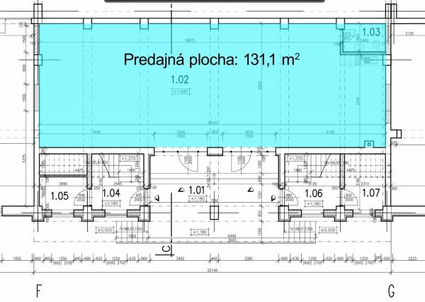 Obchodný priestor do nájmu, 131 m2