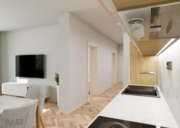 Nové štýlové 3 izbové byty v centre mesta, Liptovský Mikuláš