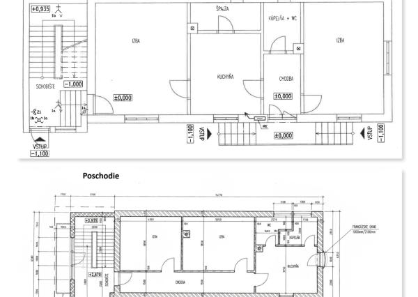 Rodinný dom s dvomi bytmi – Hubová, okres Ružomberok