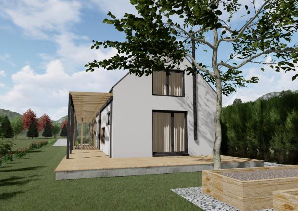 Rodinný dom v hrubej stavbe s pozemkom 2 152 m² Žiar/Liptov