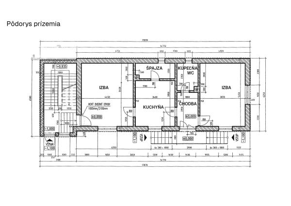 Rodinný dom s dvomi bytmi – Hubová, okres Ružomberok