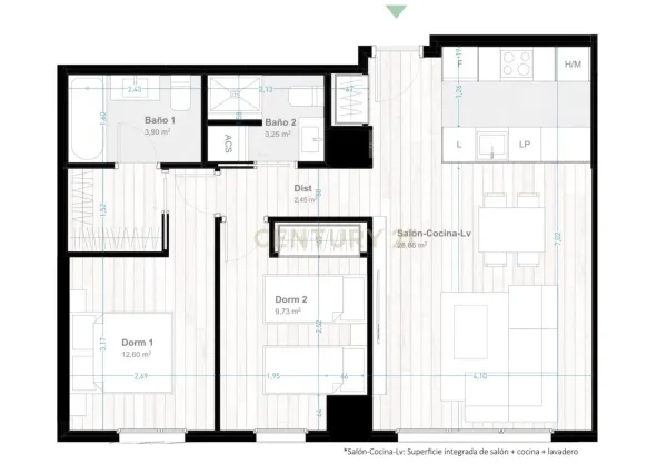 2- izbový apartmán v Španielskej Malage