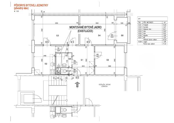 Priestranný 3-izbový byt v Liptovskom Hrádku na predaj