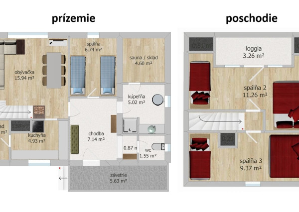 Drevenica uprostred lesa – pokoj v Liptovskom Jáne