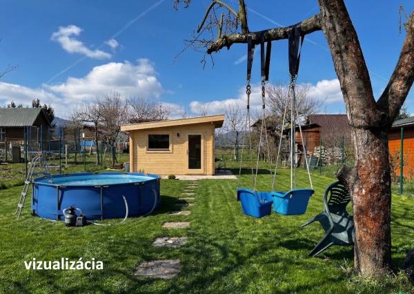 Na predaj upravená záhrada s elektrinou – Štiavnička