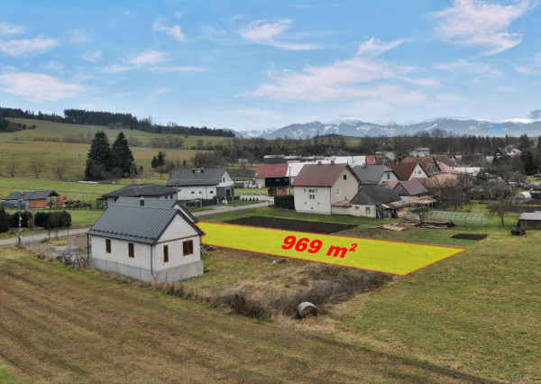 Stavebný pozemok na Liptove, 969 m2