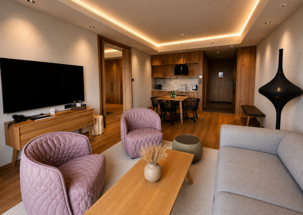 Horský luxus - 2-izbový apartmán v hoteli Damian Jasná priamo pri zjazdovke
