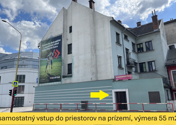 Kancelárie a obchodný priestor na prenájom – Mostová, Ružomberok
