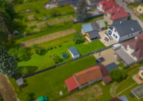 Family house in a quiet area of Dovalovo with a stream