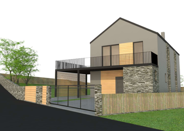 STAVEBNÝ POZEMOK V LAZISKU S PROJEKTOM RODINNÉHO DOMU | 569 m²