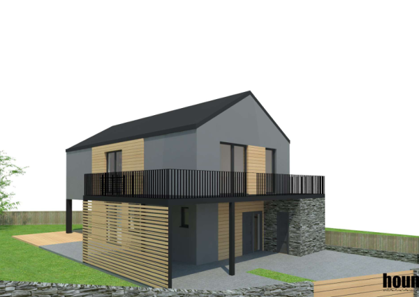 STAVEBNÝ POZEMOK V LAZISKU S PROJEKTOM RODINNÉHO DOMU | 569 m²