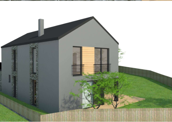 STAVEBNÝ POZEMOK V LAZISKU S PROJEKTOM RODINNÉHO DOMU | 569 m²
