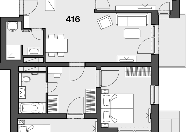 Na predaj 4 - izbový byt s terasou | Rezidencia Bocian