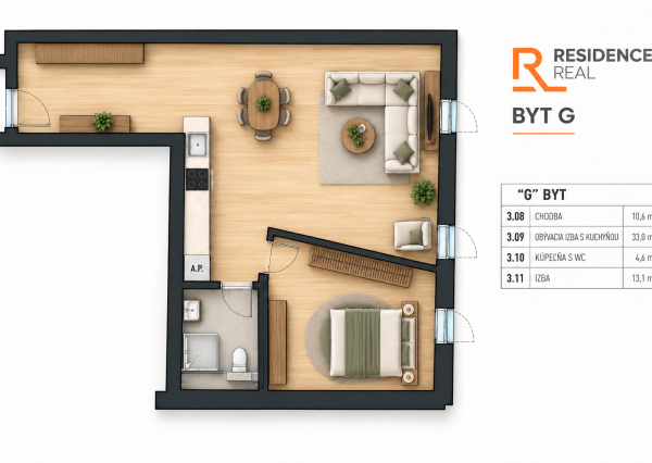 REZIDENCIA 98 | Byty, apartmány a obchodný priestor | Pešia zóna Liptovský Mikuláš