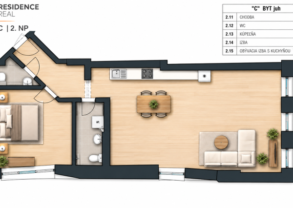 REZIDENCIA 98 | Byty, apartmány a obchodný priestor | Pešia zóna Liptovský Mikuláš