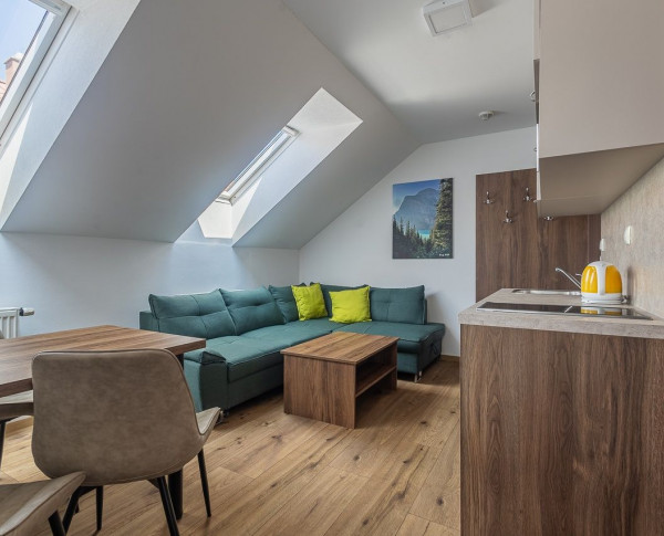 Na predaj jednospáľňové apartmány v Bešeňovej – len 100 m od aquaparku!