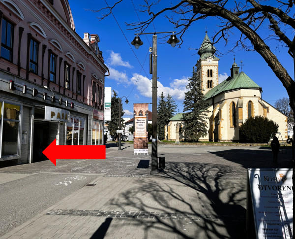 TOP PRIESTOR NA PRENÁJOM – PEŠIA ZÓNA Liptovský Mikuláš